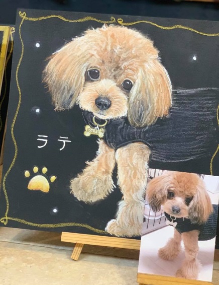 動物チョークアート 福井ペット葬儀社 動物火葬場おおぞら 福井市敦賀市等福井県全域対象 犬猫等